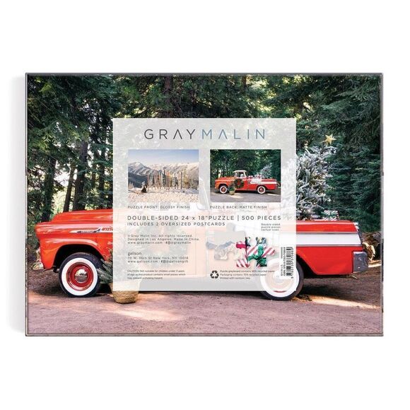 Gray Malin The Winter 500 Piece Double-Sided Puzzle - Picture 2 of 8